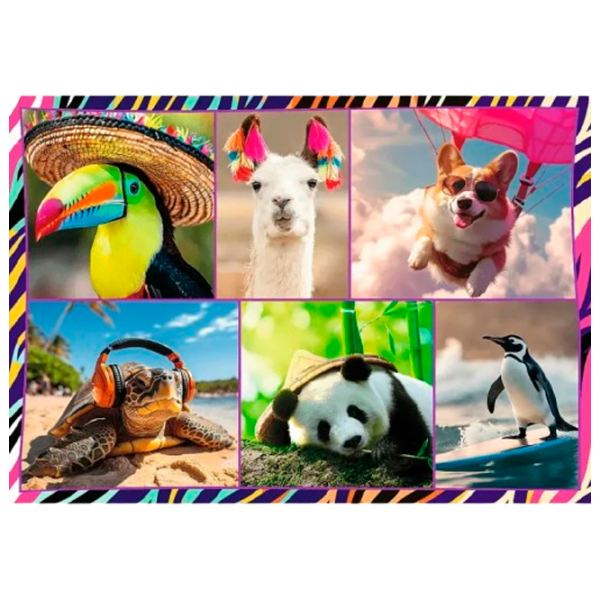 Puzzle Trefl Cute animals (13313) Numărul de piese: 1000, Vârsta recomandată: 6+ photo 4