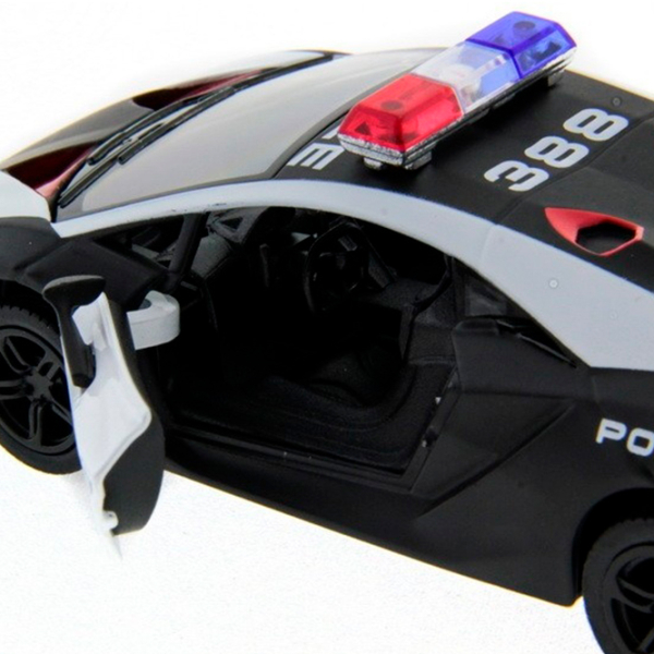 Mașină Kinsmart Lamborghini Sesto Elemento Police KT5359P
Red
Black  photo 5