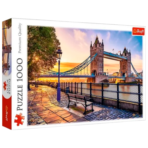 Puzzle Trefl Tower Bridge, Londra (10774) Количество деталей: 1000, Рекомендуемый возраст: 9+ photo 1