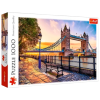 Puzzle Trefl Tower Bridge, Londra (10774) Количество деталей: 1000, Рекомендуемый возраст: 9+