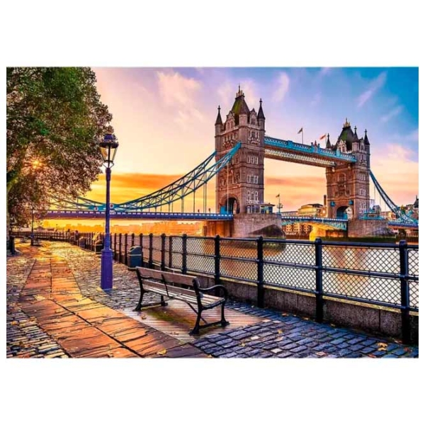 Puzzle Trefl Tower Bridge, Londra (10774) Количество деталей: 1000, Рекомендуемый возраст: 9+ photo 2