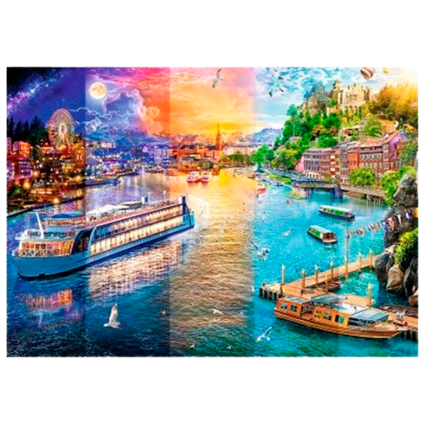 Puzzle Trefl River cruise (10860) Количество деталей: 1000, Рекомендуемый возраст: 9+ photo 2