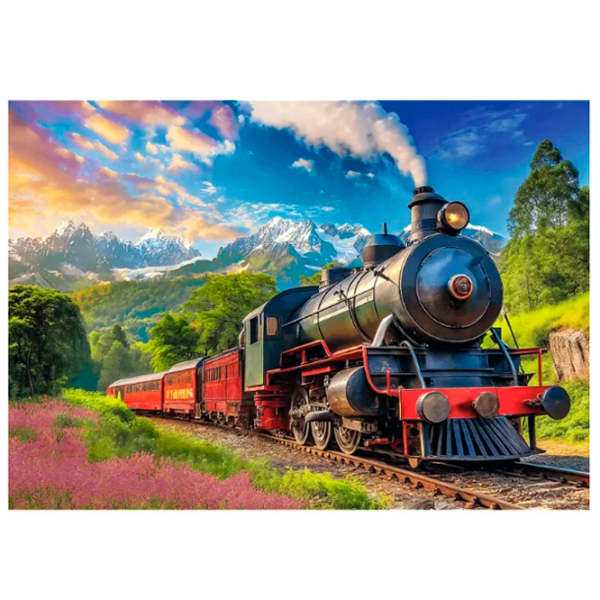 Puzzle Trefl Train journey (10929) Количество деталей: 1000, Рекомендуемый возраст: 9+ photo 2