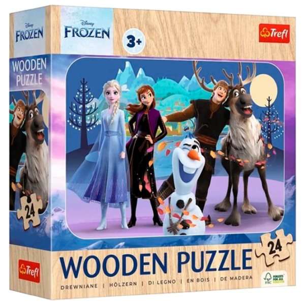 Puzzle Trefl Frozen (20264) Количество деталей: 24, Рекомендуемый возраст: 3+ photo 1