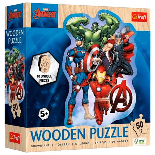 Puzzle Trefl The Adventures of the Heroes (20256) Количество деталей: 50, Рекомендуемый возраст: 3+ photo 1