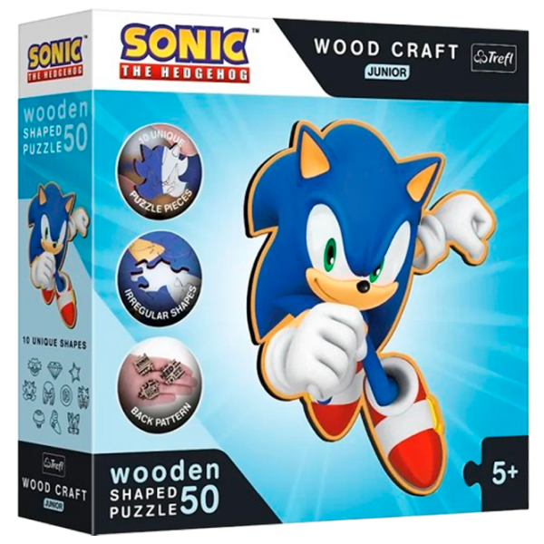 Puzzle Trefl Sonic (20203) Количество деталей: 50, Рекомендуемый возраст: 5+ photo 1