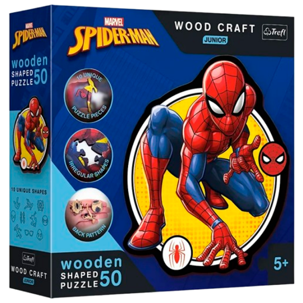 Puzzle Trefl Spiderman (20204) Количество деталей: 50, Рекомендуемый возраст: 5+ photo 1
