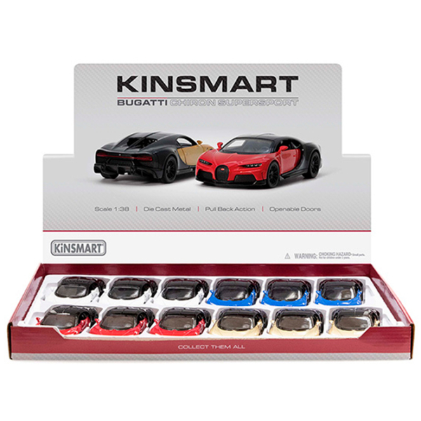 Mașină Kinsmart Bugatti Chiron Super Sport KT5423
Auriu
Black  photo 6