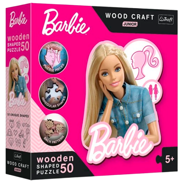 Puzzle Trefl Beautiful Barbie (20201) Количество деталей: 50, Рекомендуемый возраст: 5+ photo 1