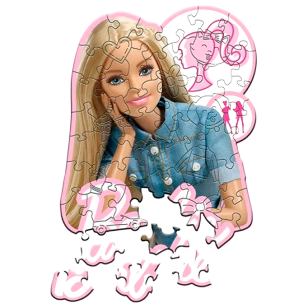 Puzzle Trefl Beautiful Barbie (20201) Количество деталей: 50, Рекомендуемый возраст: 5+ photo 2