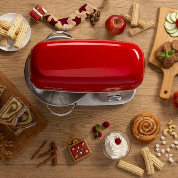 Robot de bucătărie Gorenje MMC1000RLR Red 1000 W, Mecanic, Numărul de viteze: 7 photo 5
