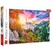 Puzzle Trefl View of Neuschwanstein Castle Germany (37427) Количество деталей: 500, Рекомендуемый возраст: 9+