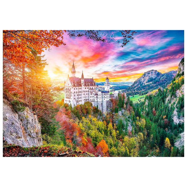 Puzzle Trefl View of Neuschwanstein Castle Germany (37427) Количество деталей: 500, Рекомендуемый возраст: 9+ photo 2
