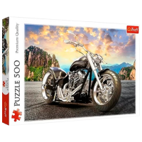 Puzzle Trefl Black motorcycle (373844) Количество деталей: 500, Рекомендуемый возраст: 9+
