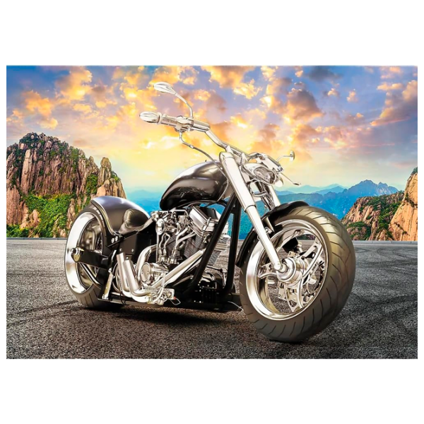 Puzzle Trefl Black motorcycle (373844) Количество деталей: 500, Рекомендуемый возраст: 9+ photo 2