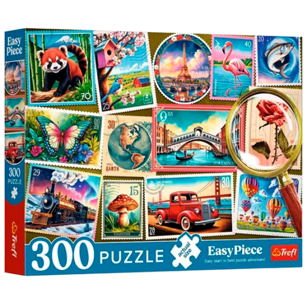 Puzzle Trefl Postage stamps (23100) Количество деталей: 300, Рекомендуемый возраст: 6+ photo 1
