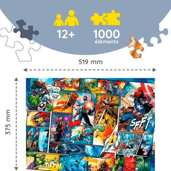 Puzzle Trefl The Comic Universe (20165) Количество деталей: 1000, Рекомендуемый возраст: 9+ photo 4