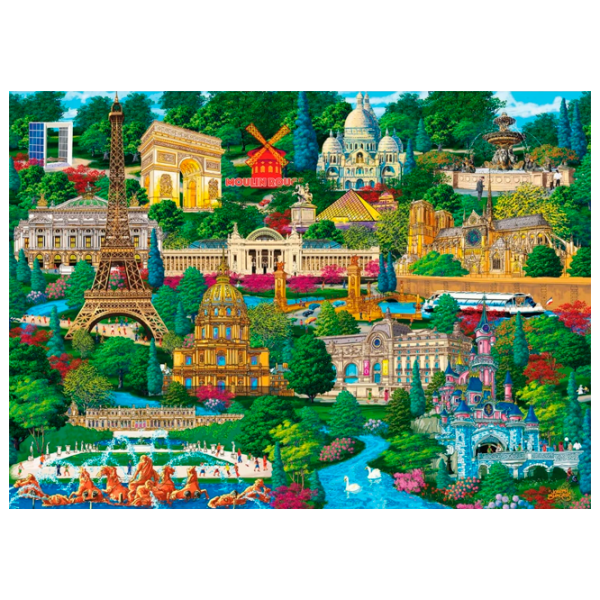Puzzle Trefl Famous places (20150) Количество деталей: 1000, Рекомендуемый возраст: 9+ photo 2