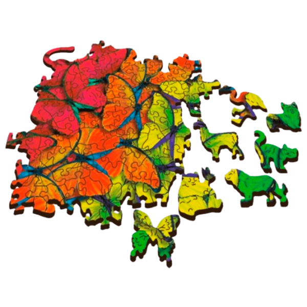 Puzzle Trefl Colorful butterflies (20159) Количество деталей: 501, Рекомендуемый возраст: 12+ photo 2