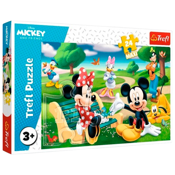 Puzzle Trefl Mickey Mouse (14344) Количество деталей: 24, Рекомендуемый возраст: 3+ photo 1
