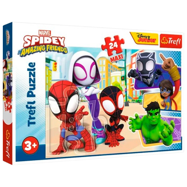 Puzzle Trefl Spiderman (14348) Количество деталей: 24, Рекомендуемый возраст: 3+ photo 1