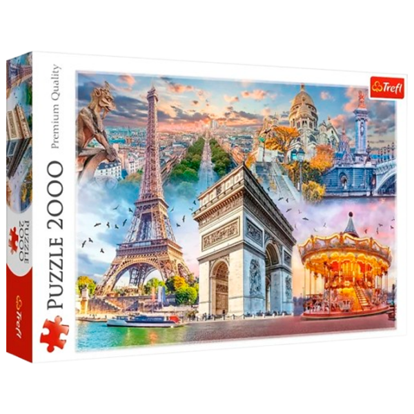 Puzzle Trefl Weekend in Paris (27125) Количество деталей: 2000, Рекомендуемый возраст: 14+ photo 1