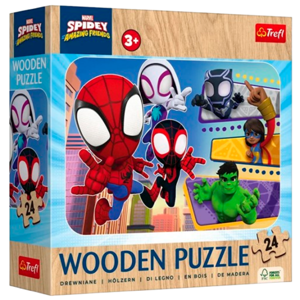 Puzzle Trefl Spiderman (20274) Количество деталей: 24, Рекомендуемый возраст: 2+ photo 1