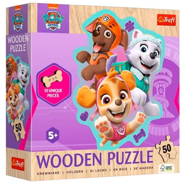 Puzzle Trefl Paw Patrol (20258) Количество деталей: 50, Рекомендуемый возраст: 5+ photo 1