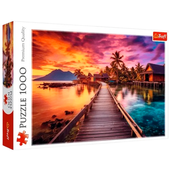 Puzzle Trefl Paradise Island (10928) Количество деталей: 1000, Рекомендуемый возраст: 9+ photo 1