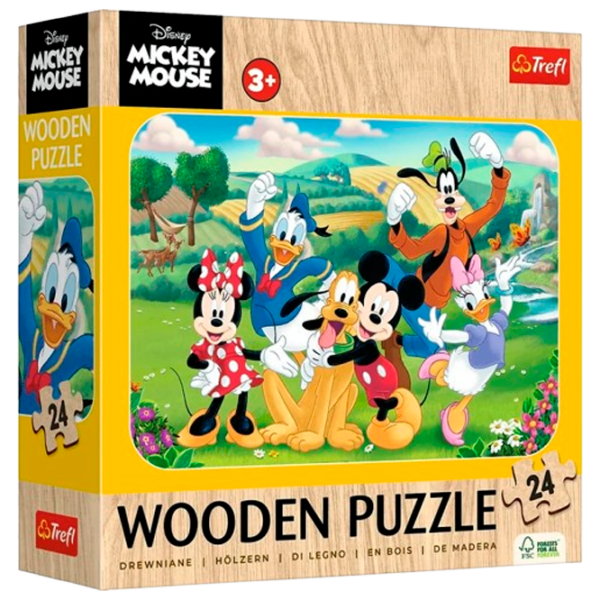 Puzzle Trefl Mickey and his friends (20278) Количество деталей: 24, Рекомендуемый возраст: 10+ photo 1