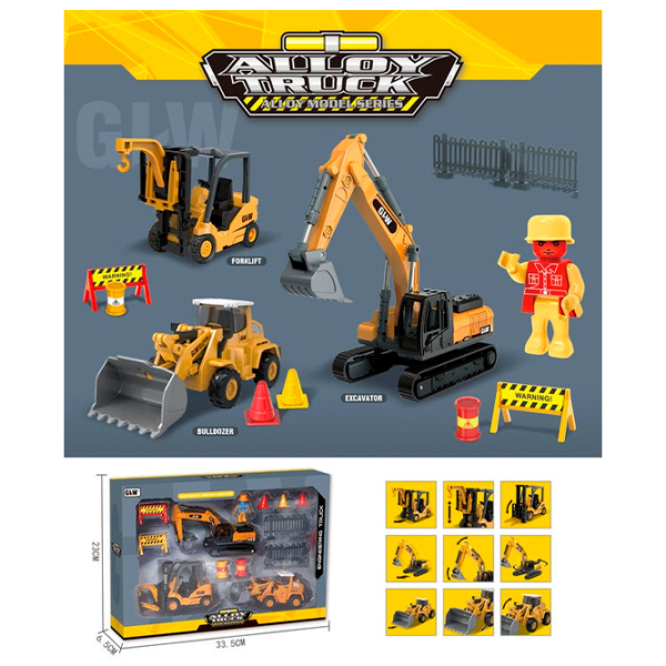 Set de mașini ChiToys 84837 Black
Yellow  photo 6