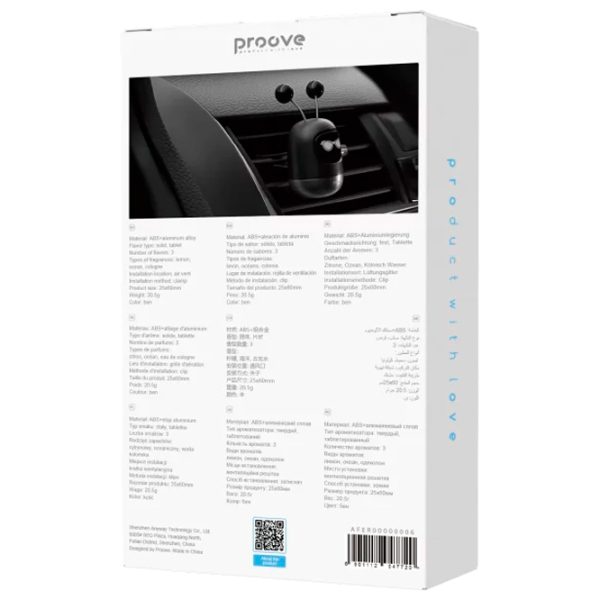 Aromatizator auto Proove Emoji Robot Luna Black Cologne photo 3