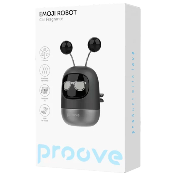 Aromatizator auto Proove Emoji Robot Ben Black Cologne photo 2
