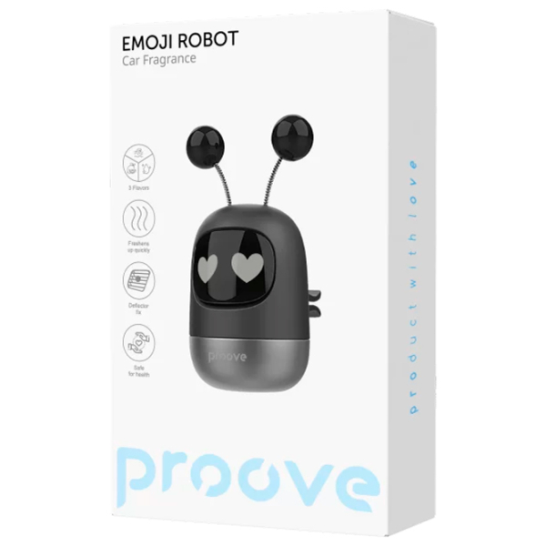 Aromatizator auto Proove Emoji Robot Lovely Black Cologne photo 2