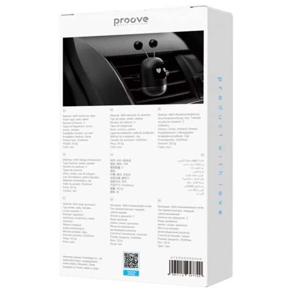Aromatizator auto Proove Emoji Robot Lovely Black Cologne photo 3