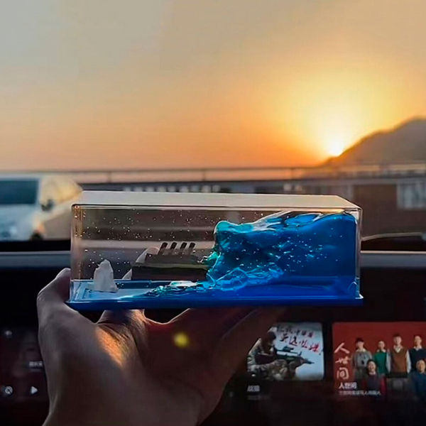 Декоративные игрушки Sia Acrylic Cruise Ship Titanic Синий Стекло photo 3