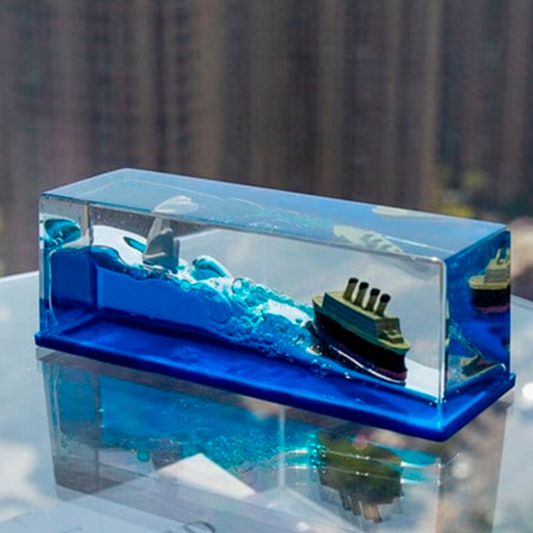 Декоративные игрушки Sia Acrylic Cruise Ship Titanic Синий Стекло photo 4