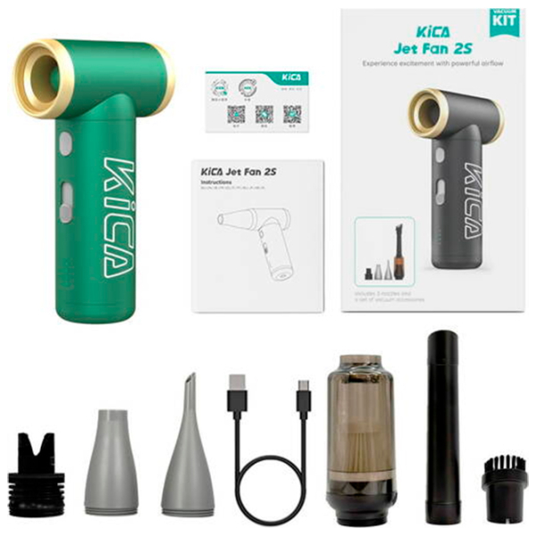 Мини вентилятор Kica Jet Fan 2S Vacuum Kit Зеленый Металл photo 3