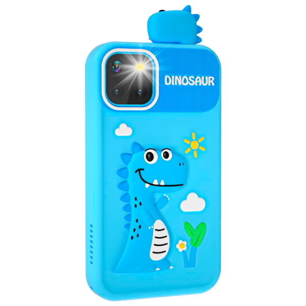Jucărie interactivă Cute Pet Smart Phone PI Plus Dinosaur Blue Pentru copii, 3+ photo 2