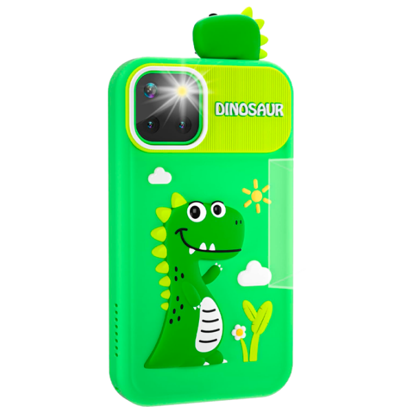 Jucărie interactivă Cute Pet Smart Phone PI Plus Dinosaur Green Pentru copii, 3+ photo 2