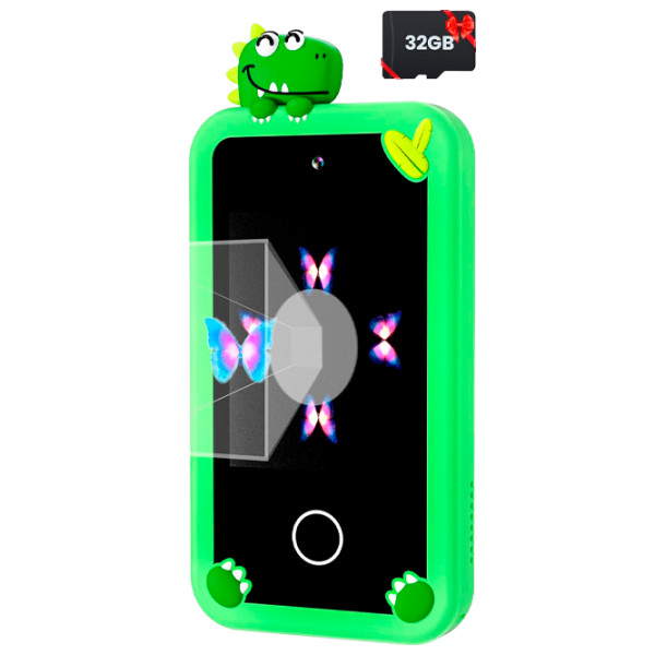 Jucărie interactivă Cute Pet Smart Phone PI Plus Dinosaur Green Pentru copii, 3+ photo 3