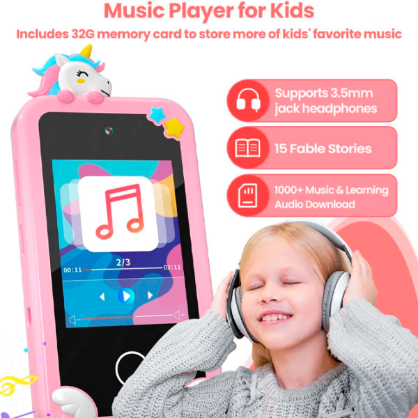 Jucărie interactivă Cute Pet Smart Phone PI Plus Unicorn Pink Pentru copii, 3+ photo 5