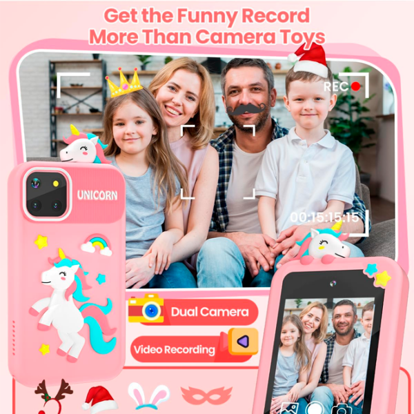 Jucărie interactivă Cute Pet Smart Phone PI Plus Unicorn Pink Pentru copii, 3+ photo 6