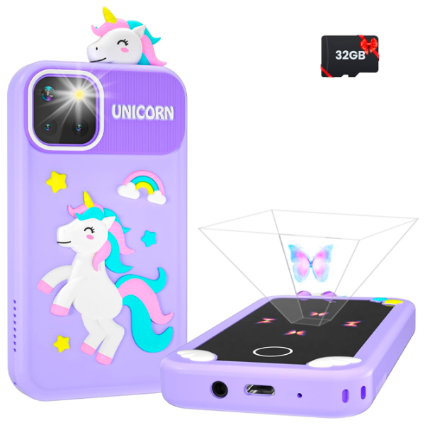 Jucărie interactivă Cute Pet Smart Phone PI Plus Unicorn Violet Pentru copii, 3+ photo 2