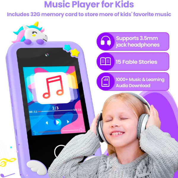 Jucărie interactivă Cute Pet Smart Phone PI Plus Unicorn Violet Pentru copii, 3+ photo 4