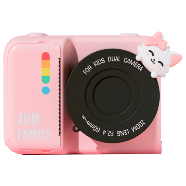 Cameră foto Kidyprint Zoo Family P2 Pink Pentru copii, 3+ photo 1