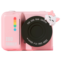 Cameră foto Kidyprint Zoo Family P2 Pink Pentru copii, 3+