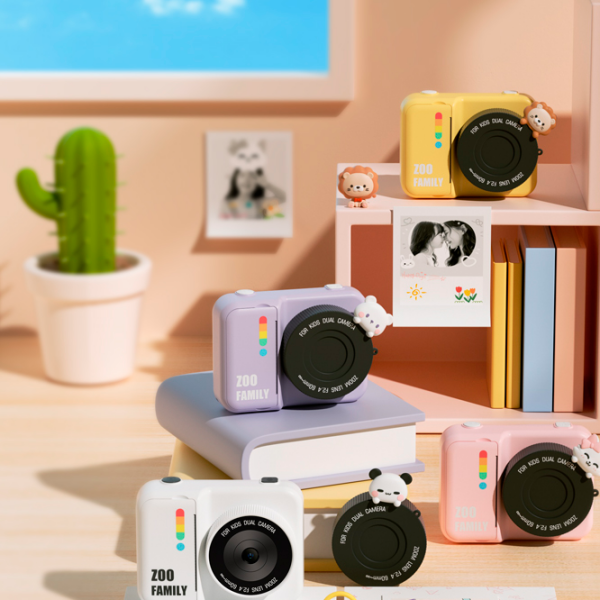Cameră foto Kidyprint Zoo Family P2 Violet Pentru copii, 3+ photo 3