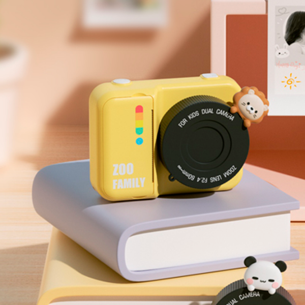 Cameră foto Kidyprint Zoo Family P2 Yellow Pentru copii, 3+ photo 4