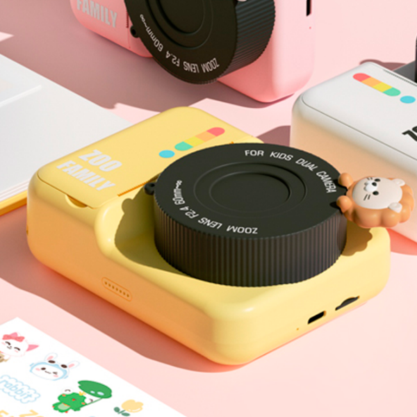 Cameră foto Kidyprint Zoo Family P2 Yellow Pentru copii, 3+ photo 7